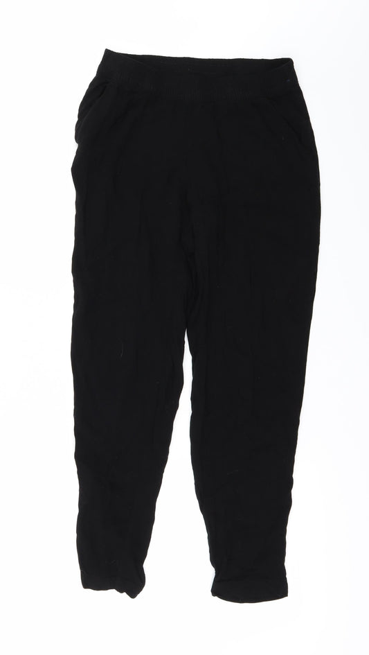H&M Womens Black   Trousers  Size 8 L24 in