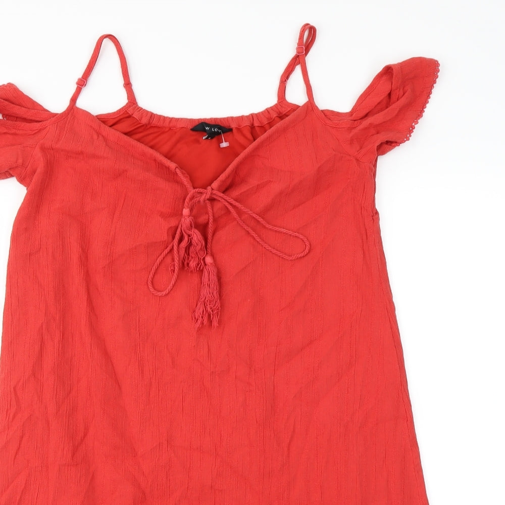 new look  Womens Red   Basic Blouse Size 6