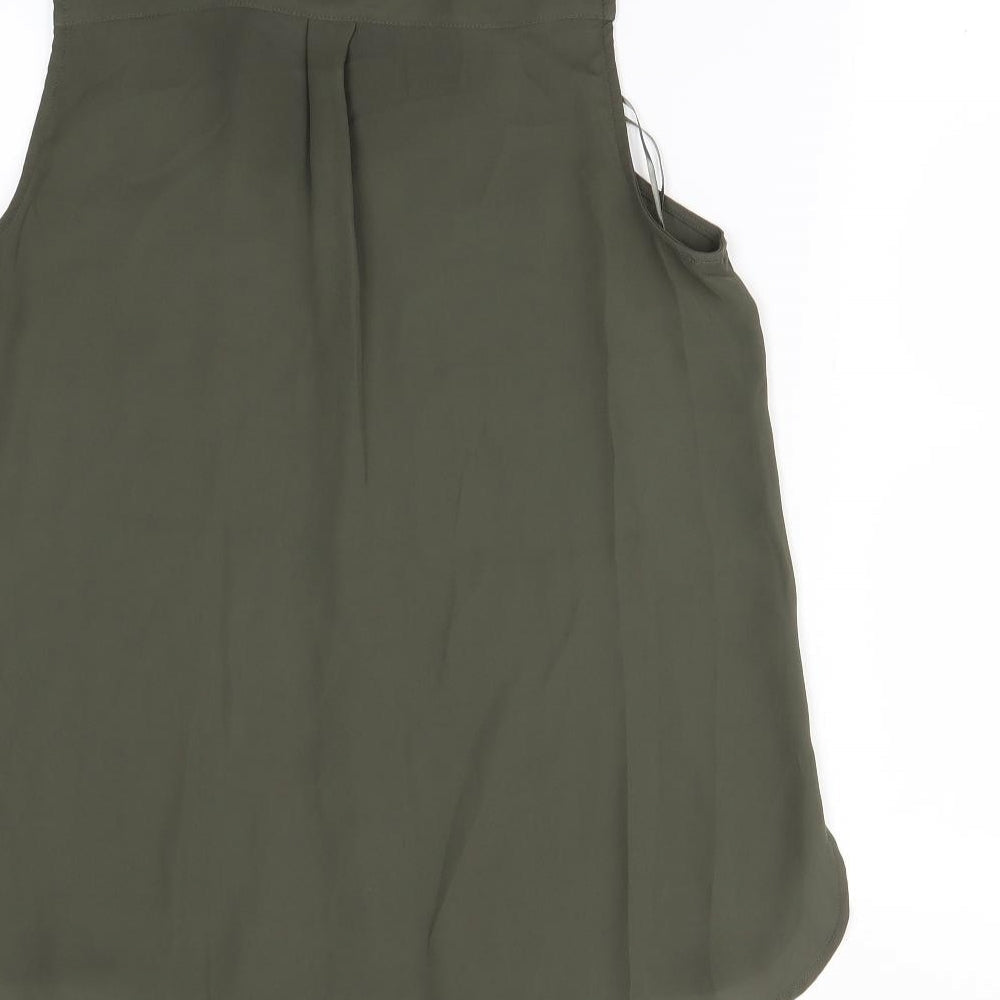 New Look  Womens Gold   Basic Button-Up Size 10