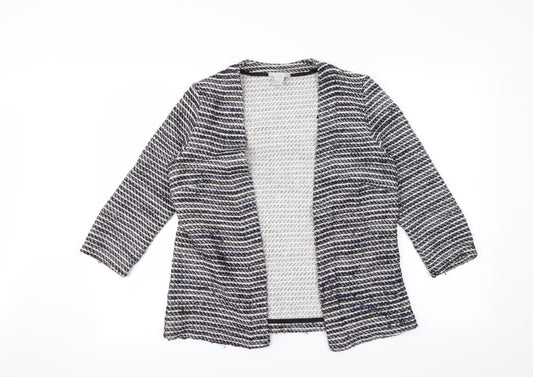 H&M Womens Multicoloured Geometric  Cardigan Jumper Size M