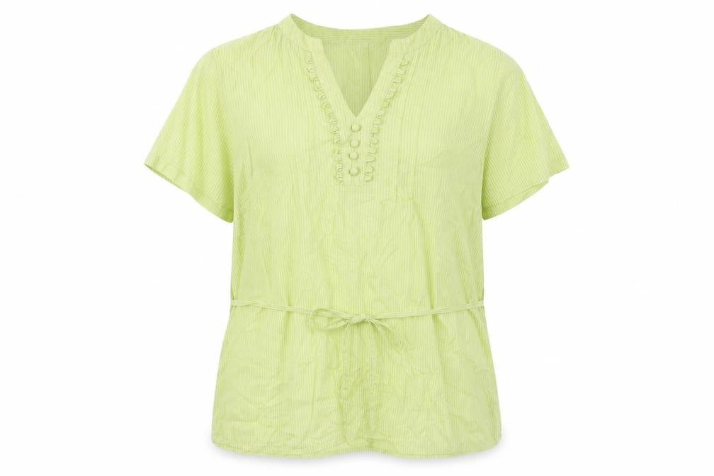 Being Casual Womens Green   Basic Blouse Size M