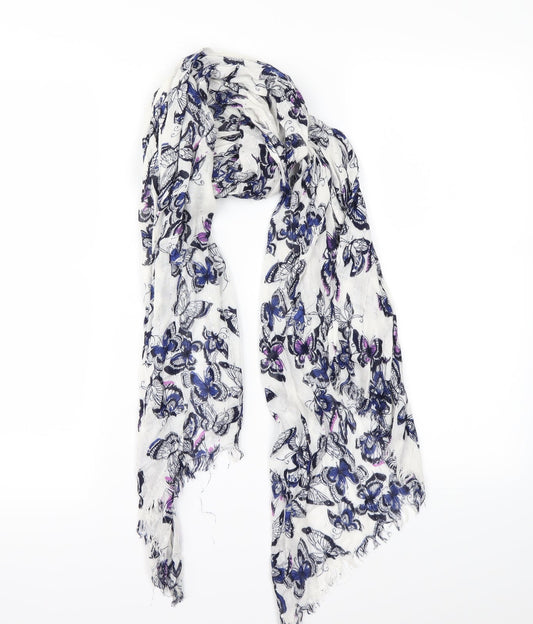 Preworn Womens White Animal Print   Scarf