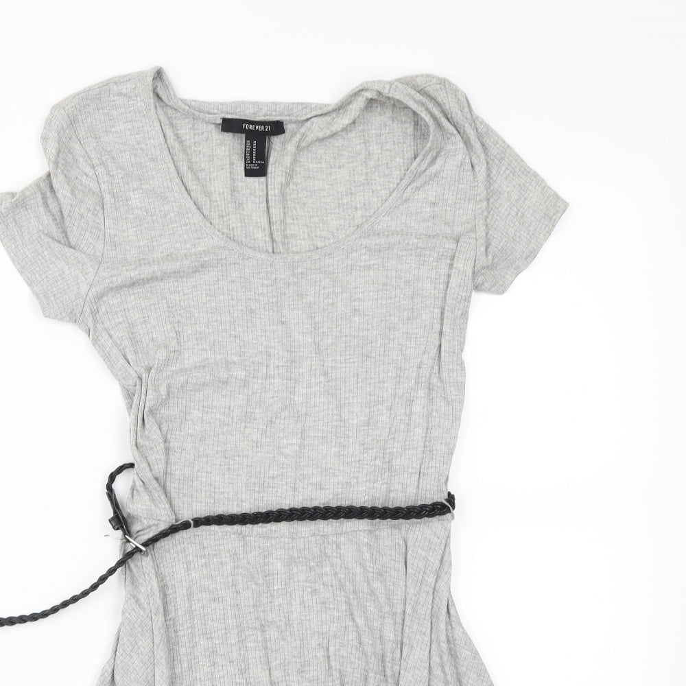 FOREVER 21 Womens Grey   Fit & Flare  Size M