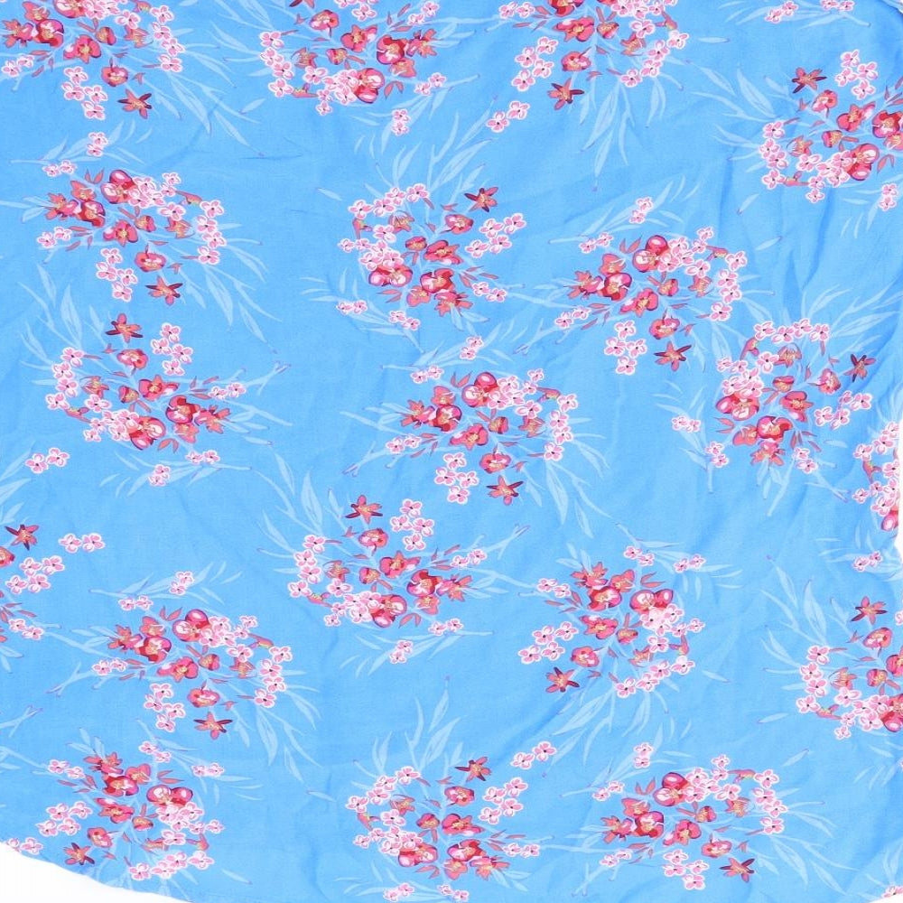Primark  Womens Blue Floral  Basic Blouse Size 14