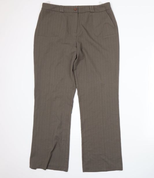 Klass Womens Beige   Trousers  Size 16 L30 in