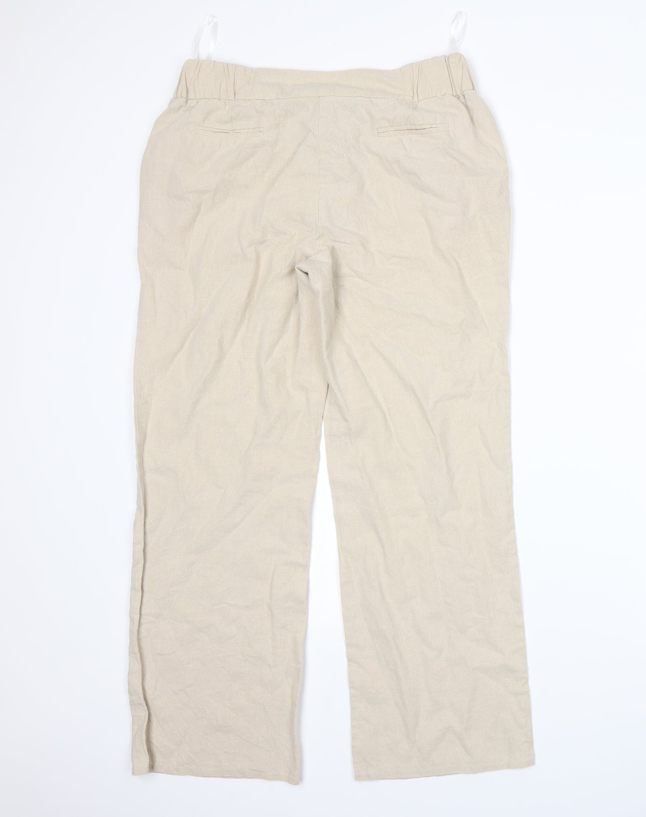 BM Womens Beige   Trousers  Size 12 L26 in