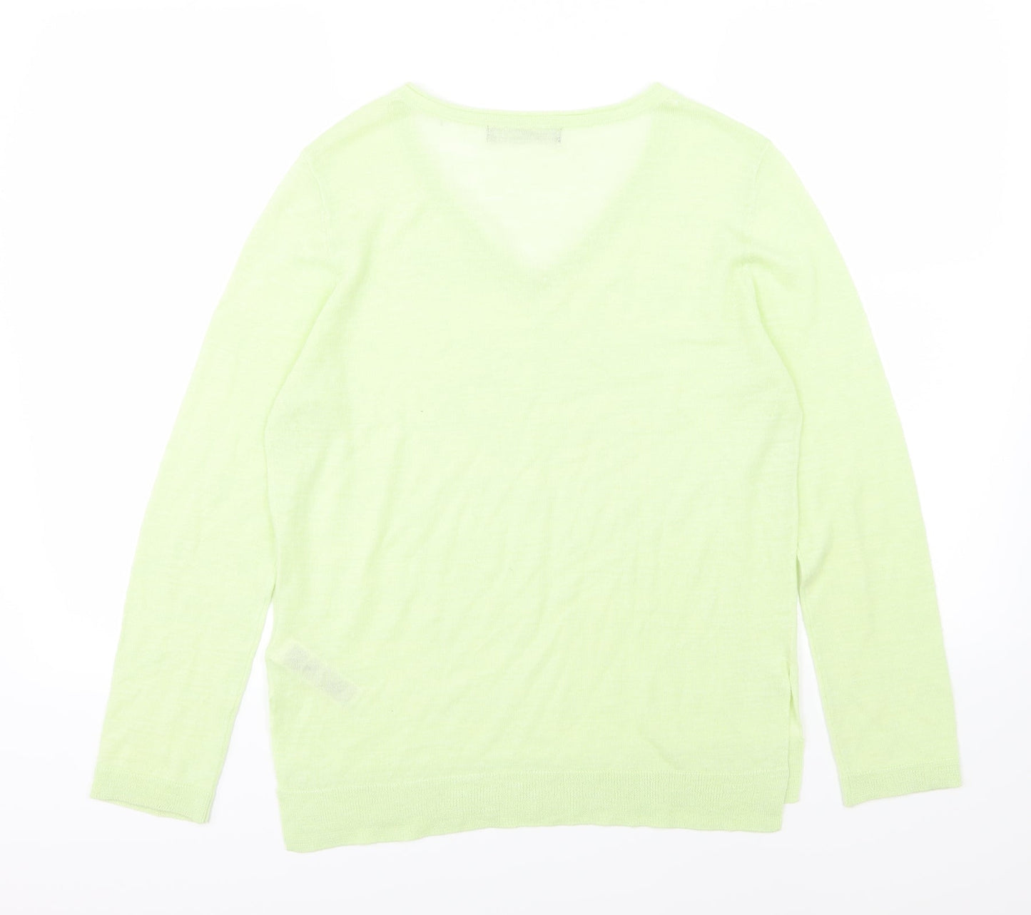 Marks and Spencer Womens Green  Knit Pullover Jumper Size 10