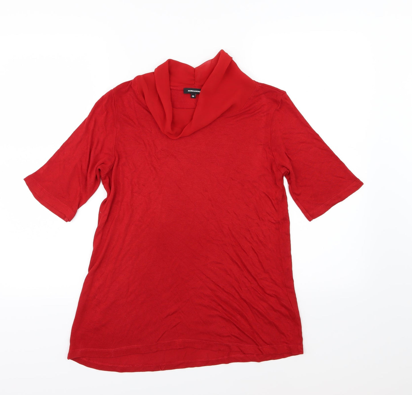 MORE & MORE Womens Red  Knit Pullover Jumper Size 12