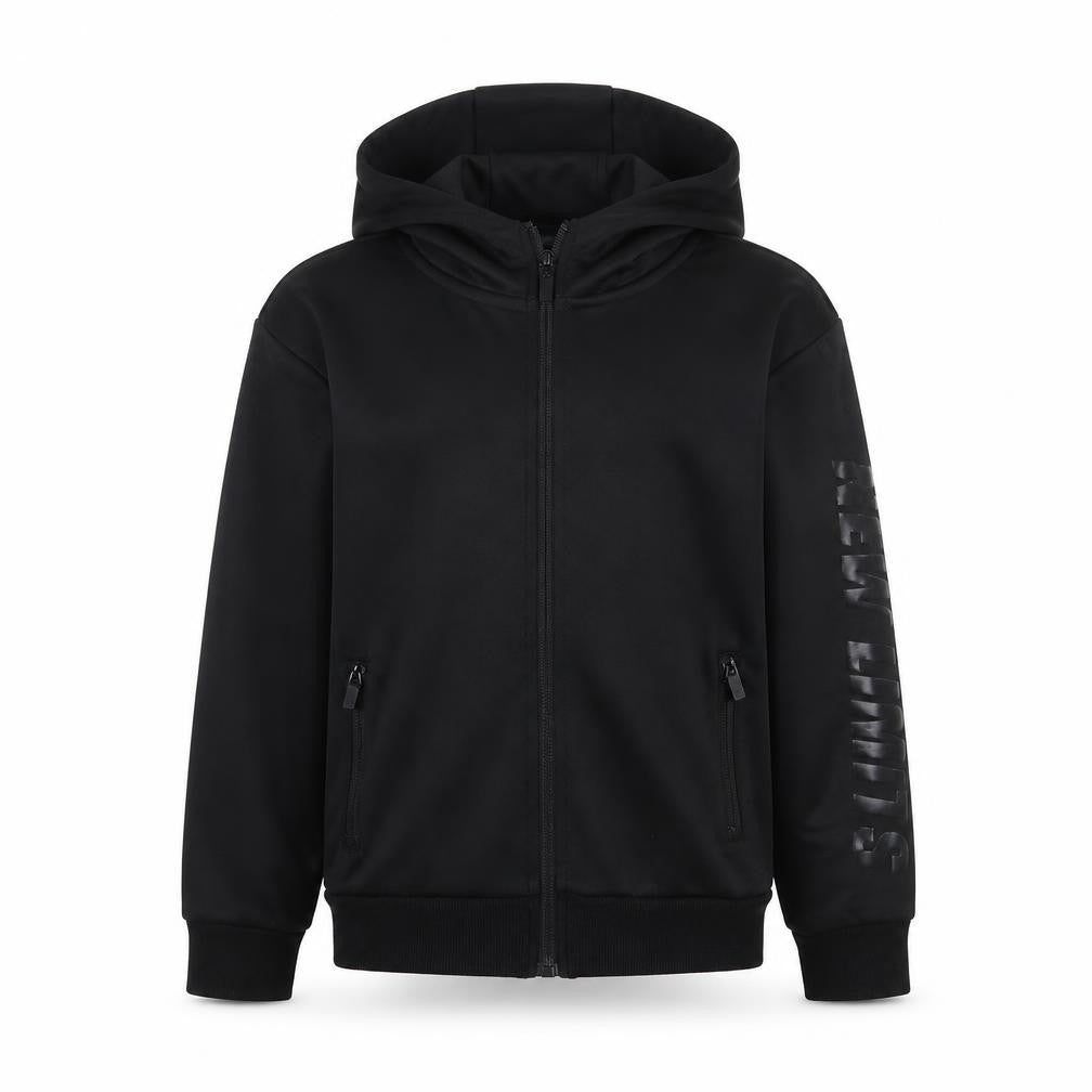 Peacocks Boys Black  Jersey Full Zip Hoodie Size 6-7 Years
