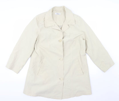 Preloved Special Collection Womens Beige   Overcoat Coat Size 16 - Front
