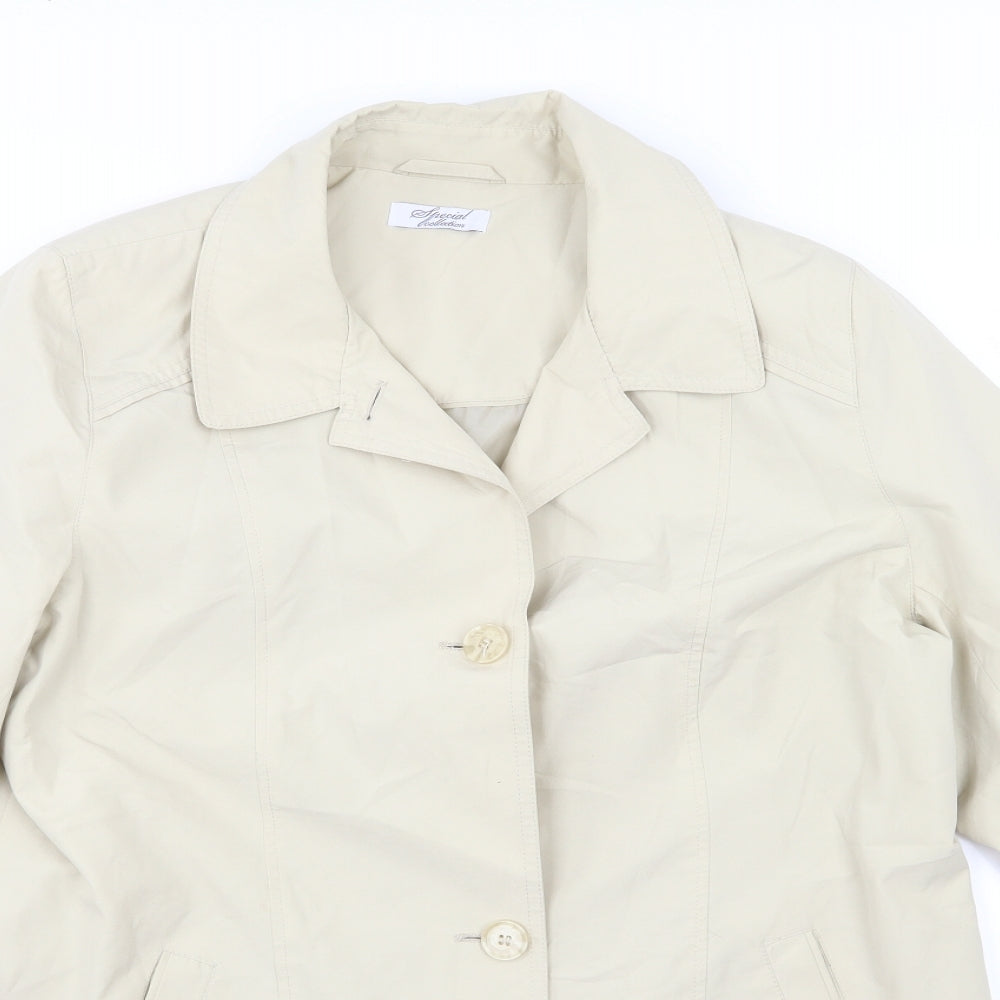 Special Collection Womens Beige   Overcoat Coat Size 16