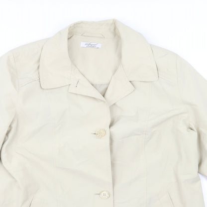 Preloved Special Collection Womens Beige   Overcoat Coat Size 16 - Detail