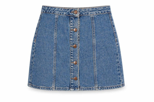 Primark Womens Blue  Denim Mini Skirt Size 4
