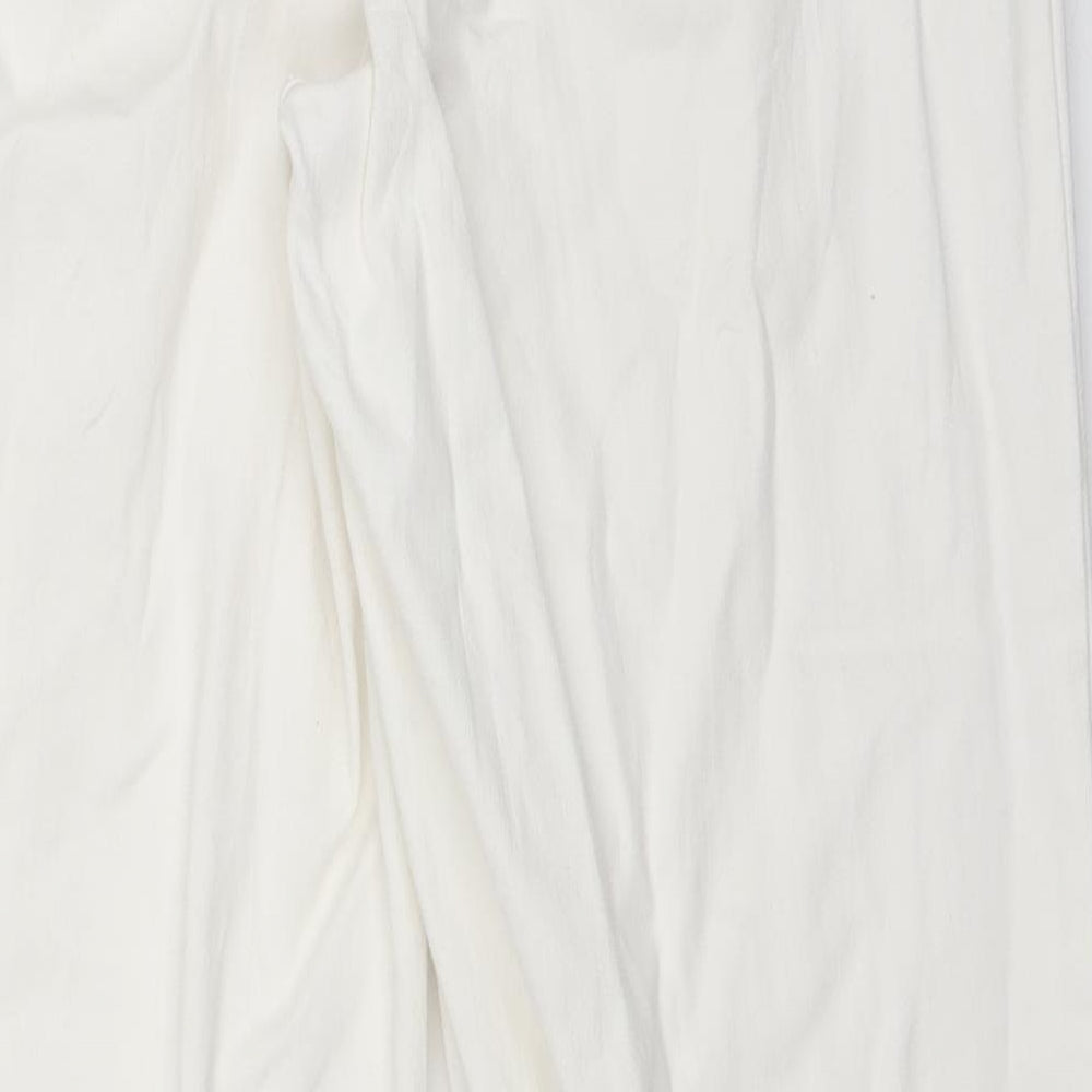 John Lewis Womens White  Denim Bootcut Jeans Size 34 in L29 in