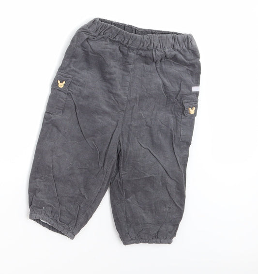 Cadet rousselle Boys Grey  Corduroy Jogger Trousers Size 18 Months