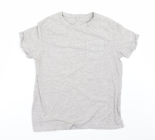 Marks and Spencer Boys Grey   Basic T-Shirt Size 10-11 Years
