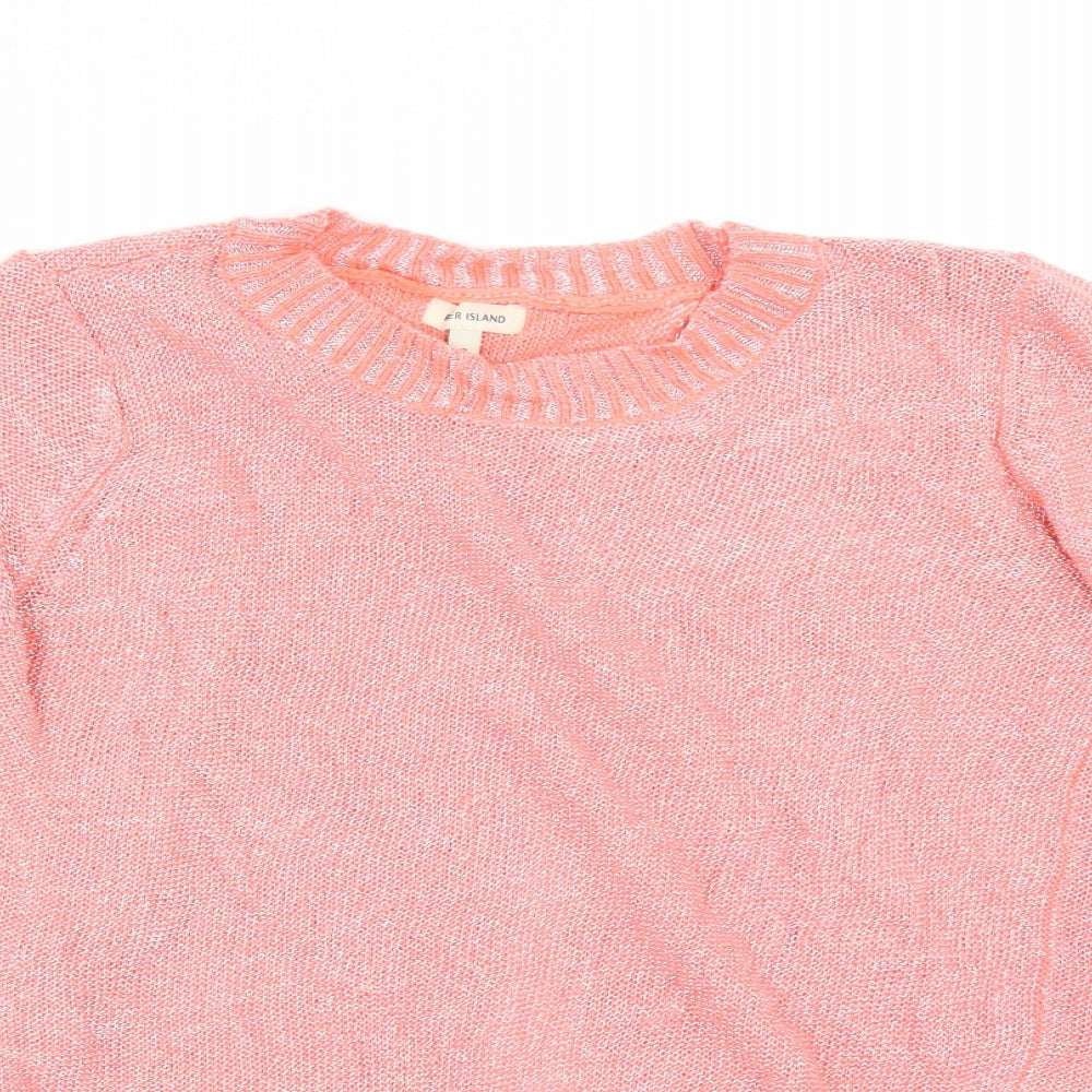 River Island Womens Orange   Pullover Jumper Size 8