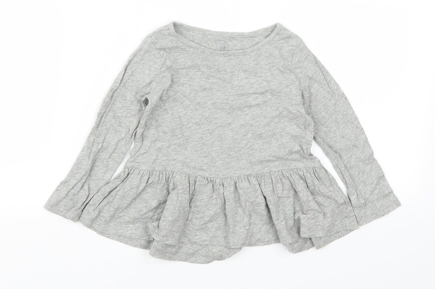 Gap Girls Grey   Basic T-Shirt Size 2 Years