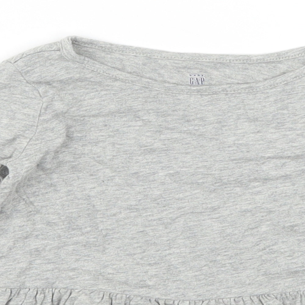 Gap Girls Grey   Basic T-Shirt Size 2 Years