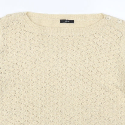 M&Co Womens Beige   Pullover Jumper Size 16