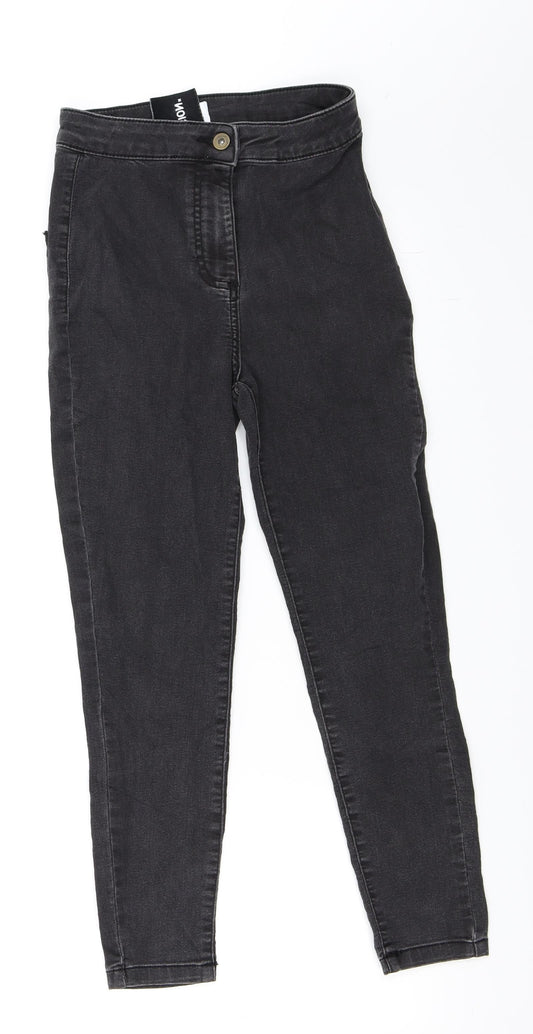 COLLUSION Womens Black  Denim Skinny Jeans Size 25 in L26 in