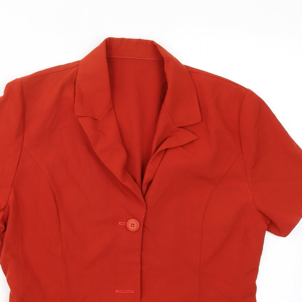 Etam Womens Orange   Jacket Coat Size 14