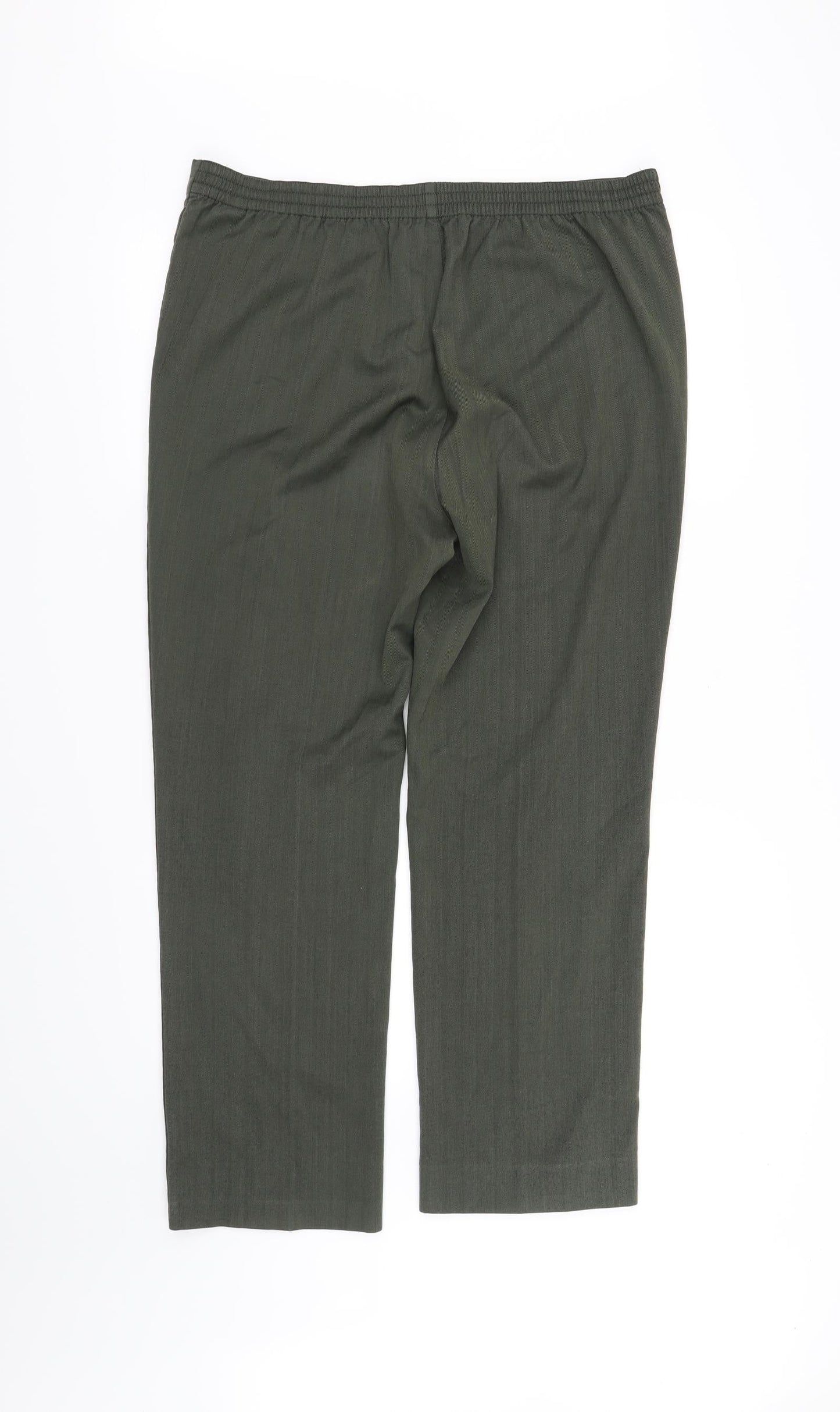 Marks and Spencer Womens Green   Trousers  Size 14 L34 in