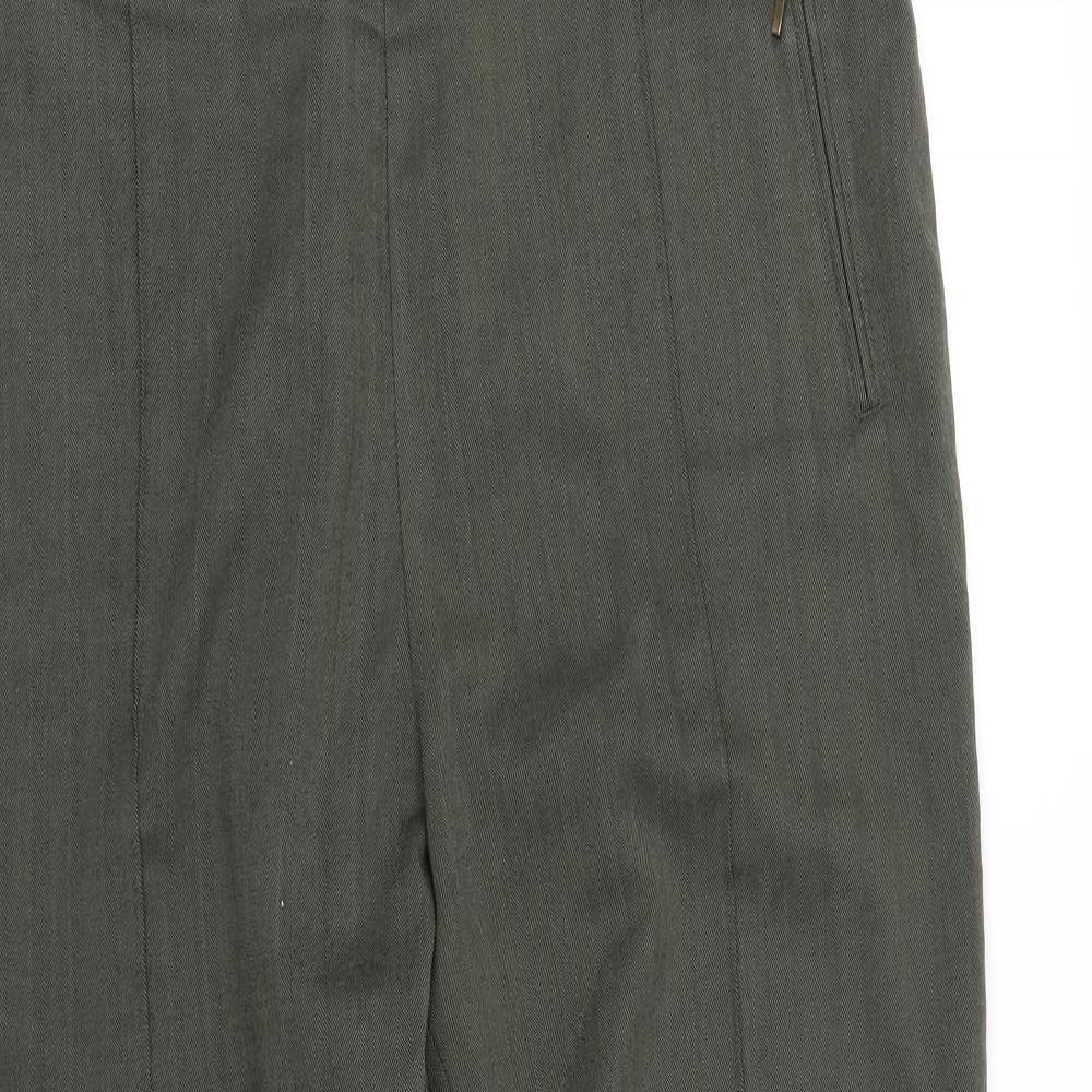 Marks and Spencer Womens Green   Trousers  Size 14 L34 in