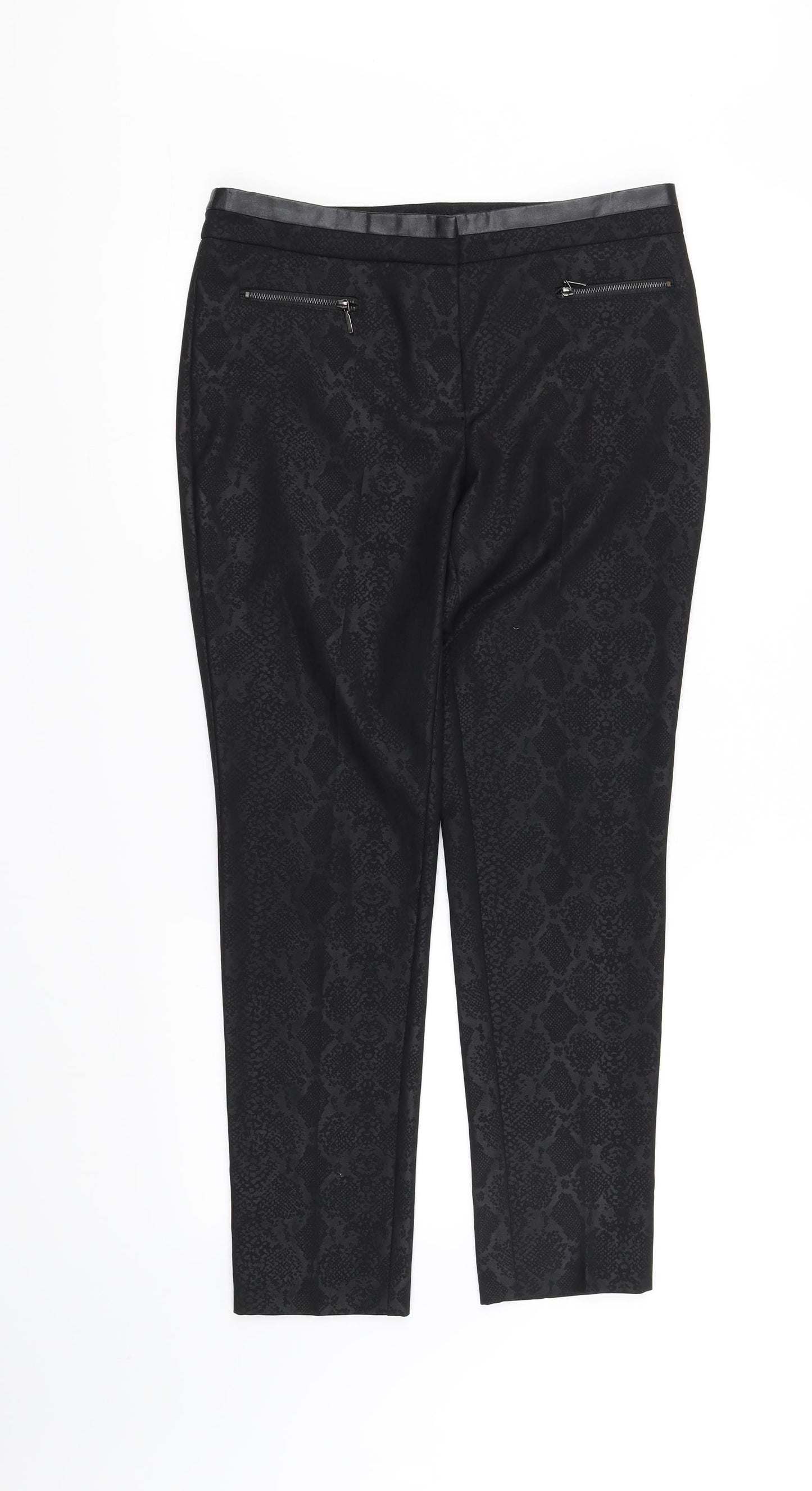 Preworn Womens Black   Trousers  Size 8 L29 in