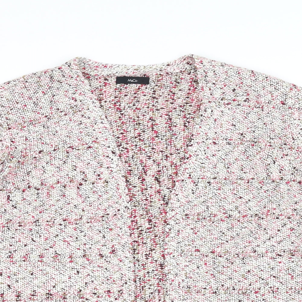 M&Co Womens Multicoloured   Cardigan Jumper Size 10