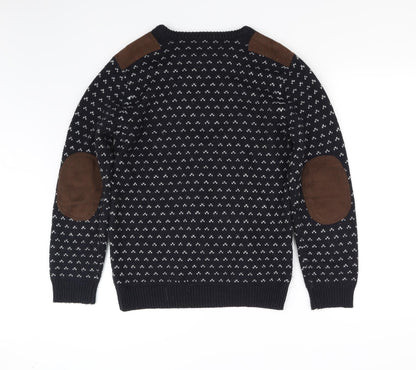 Easy Mens Blue   Pullover Sweatshirt Size S