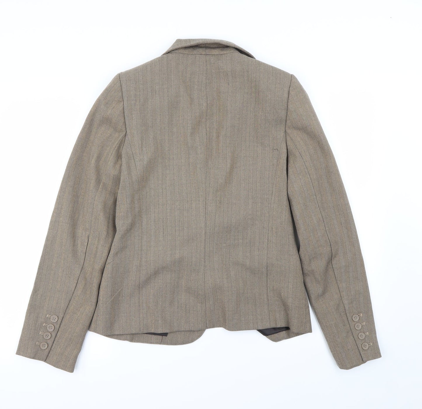 Preworn Womens Brown   Jacket Blazer Size 12