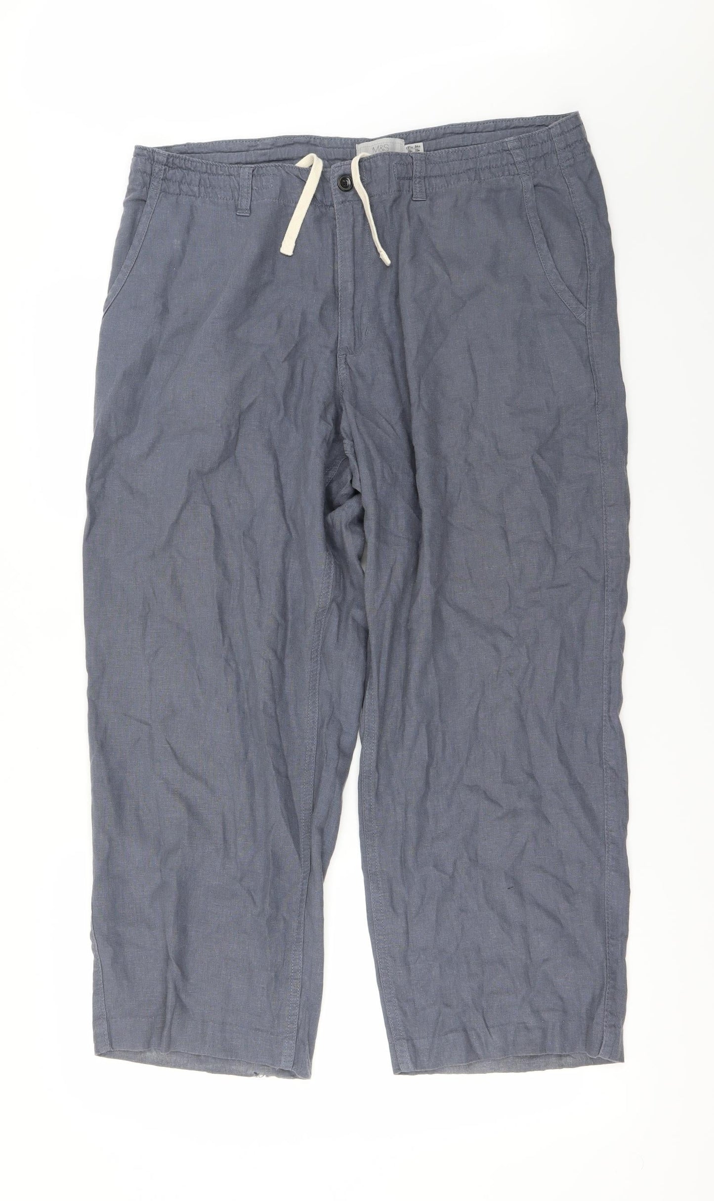 Marks and Spencer Womens Blue   Trousers  Size 38 in L33 in