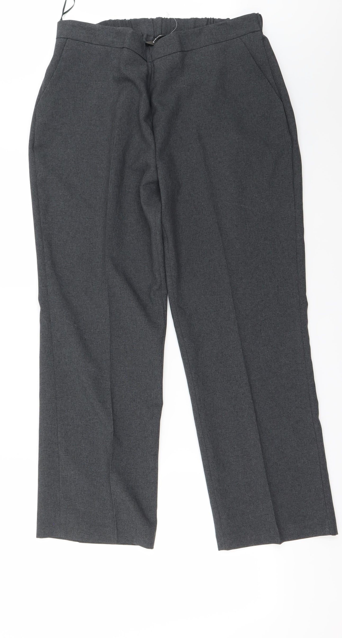 Preworn Womens Grey   Trousers  Size 14 L25 in