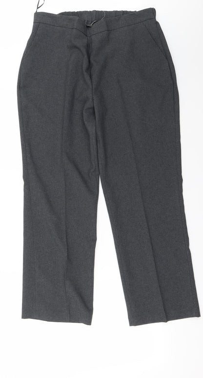 Preworn Womens Grey   Trousers  Size 14 L25 in