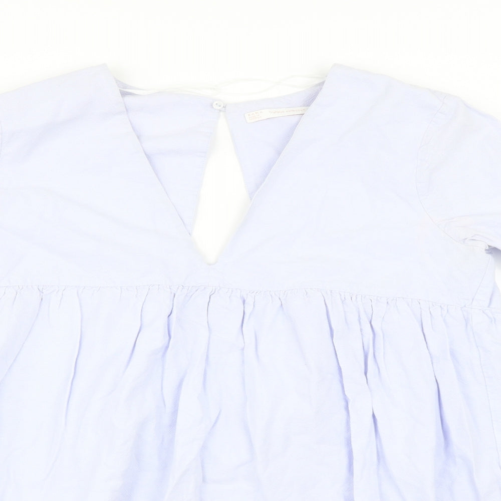 Zara Womens Purple   Basic Blouse Size M