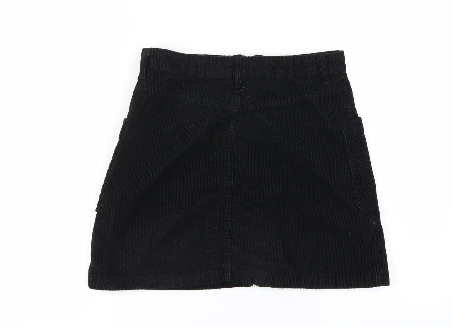 Topshop Womens Black   A-Line Skirt Size 8