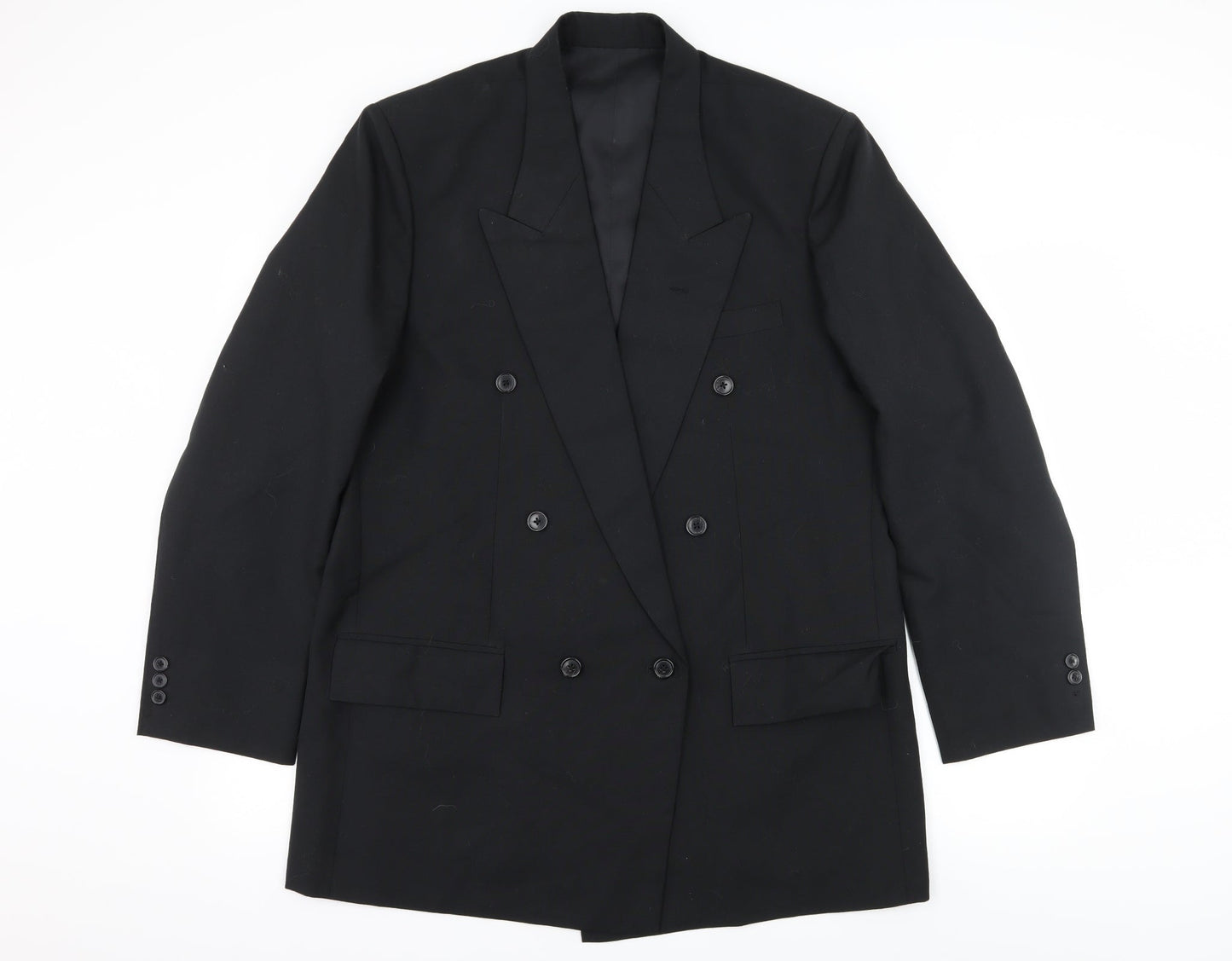 M.A.A Mens Black   Jacket Suit Jacket Size L