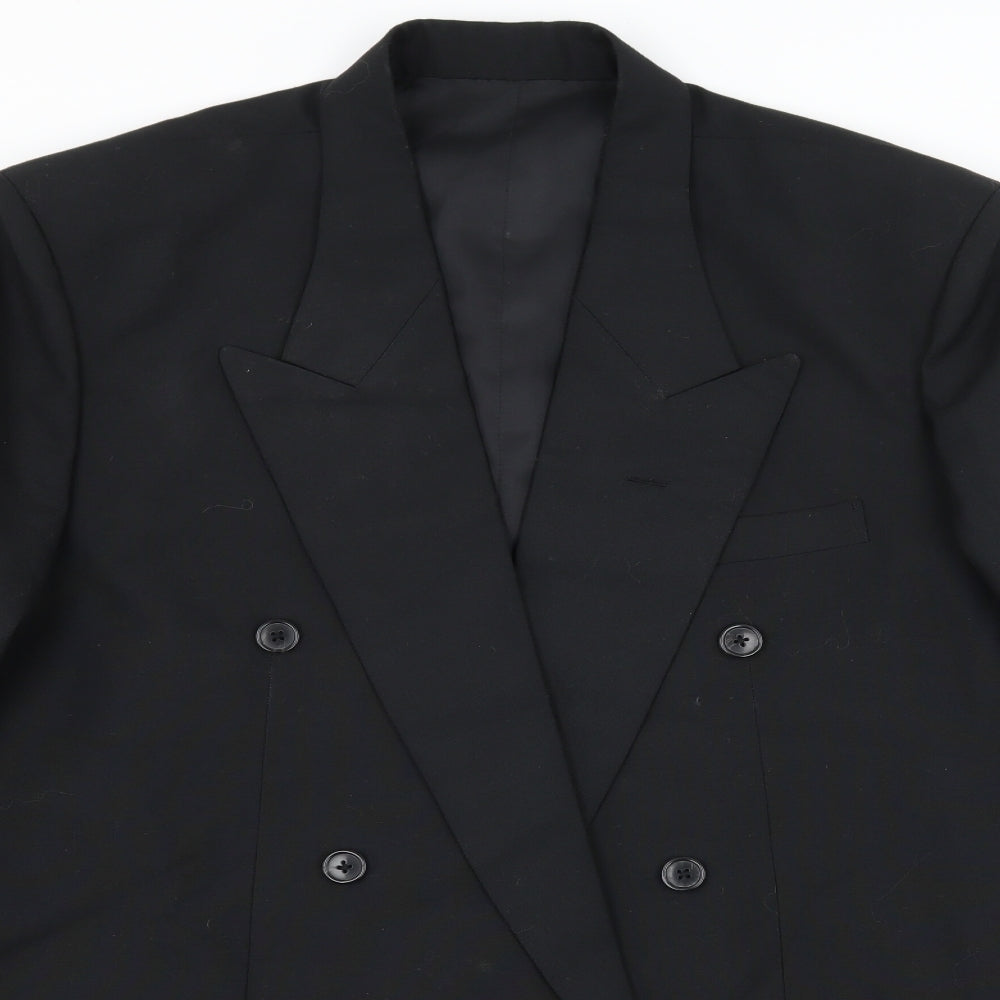 M.A.A Mens Black   Jacket Suit Jacket Size L