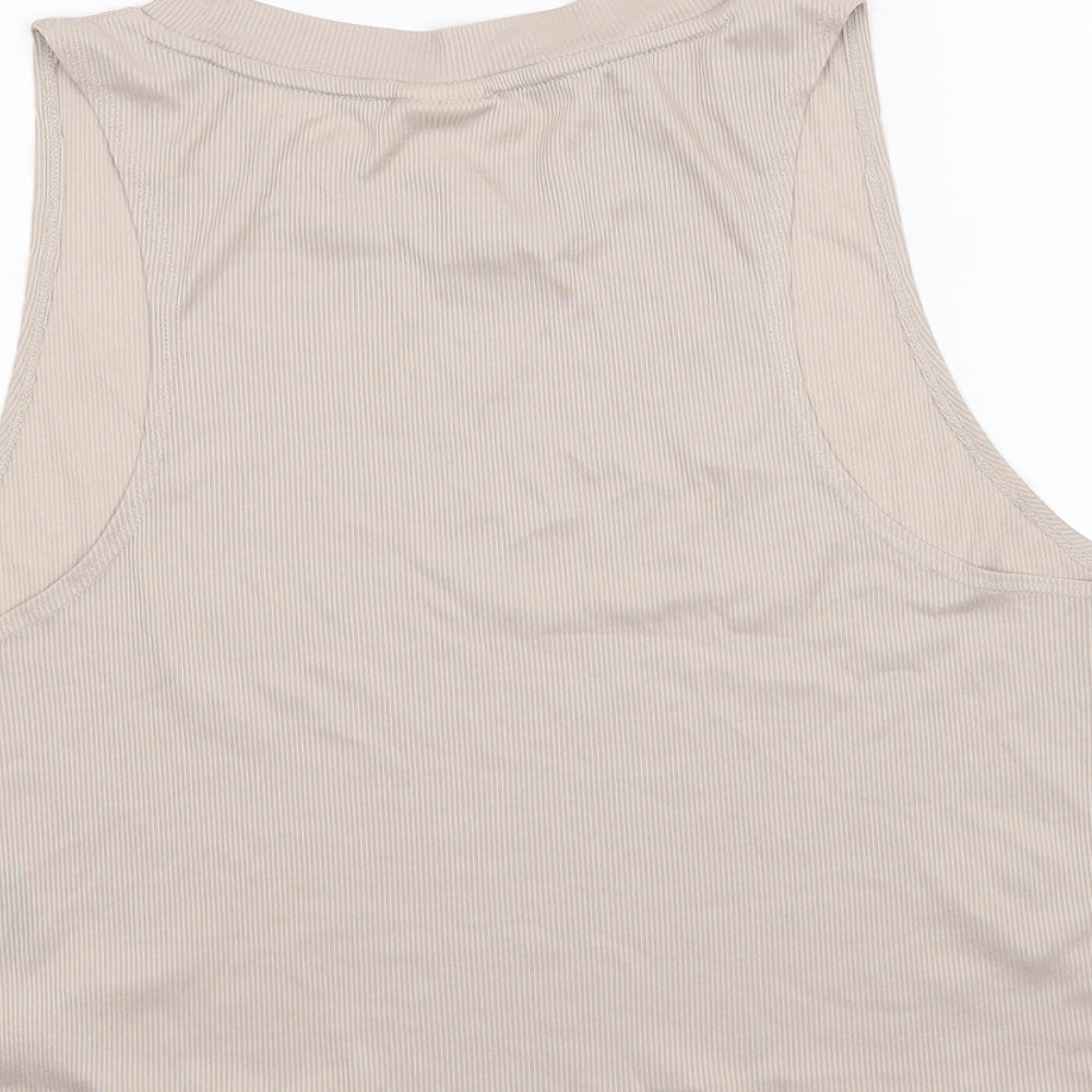 H&M Womens Beige   Basic Blouse Size M