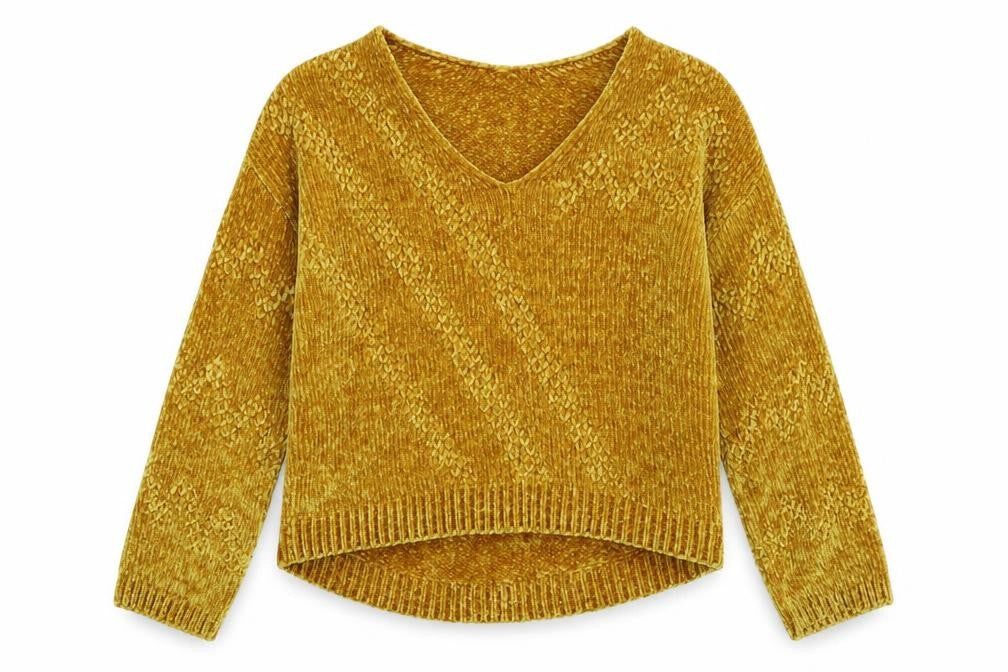Cameo Rose Womens Yellow Knit Pullover Jumper Size L