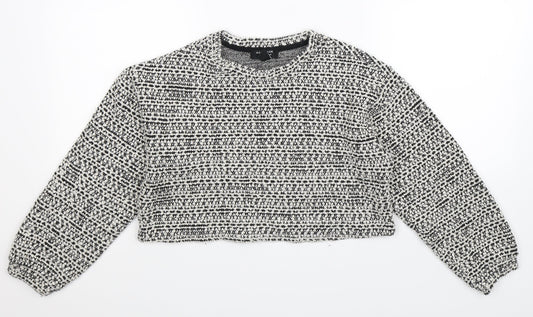 New Look Girls Grey  Knit Pullover Jumper Size 14-15 Years