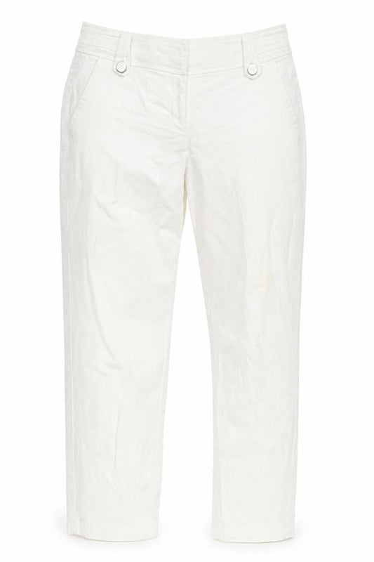 Wallis Womens White  Microfibre Straight Jeans Size 10 L21 in