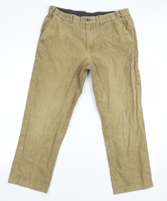 Marks and Spencer Womens Beige   Chino Trousers Size 36 L20.5 in