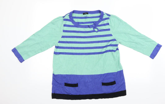 M&Co Womens Green   Pullover Jumper Size 14