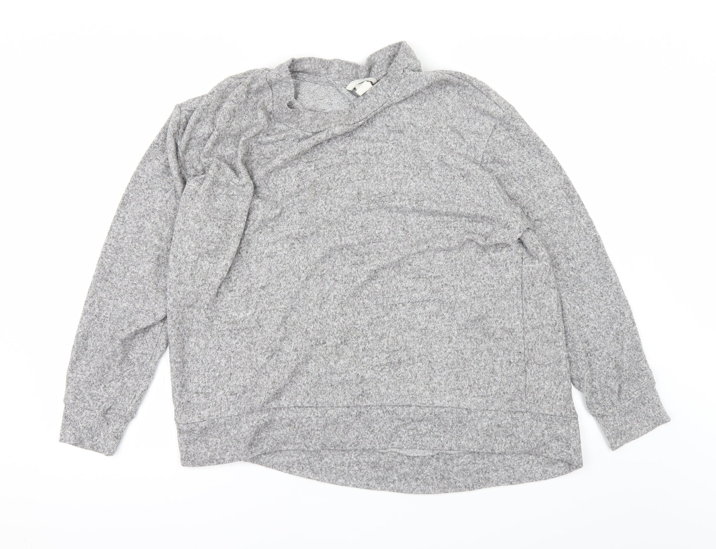 H&M Womens Grey   Basic T-Shirt Size L