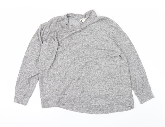 H&M Womens Grey   Basic T-Shirt Size L