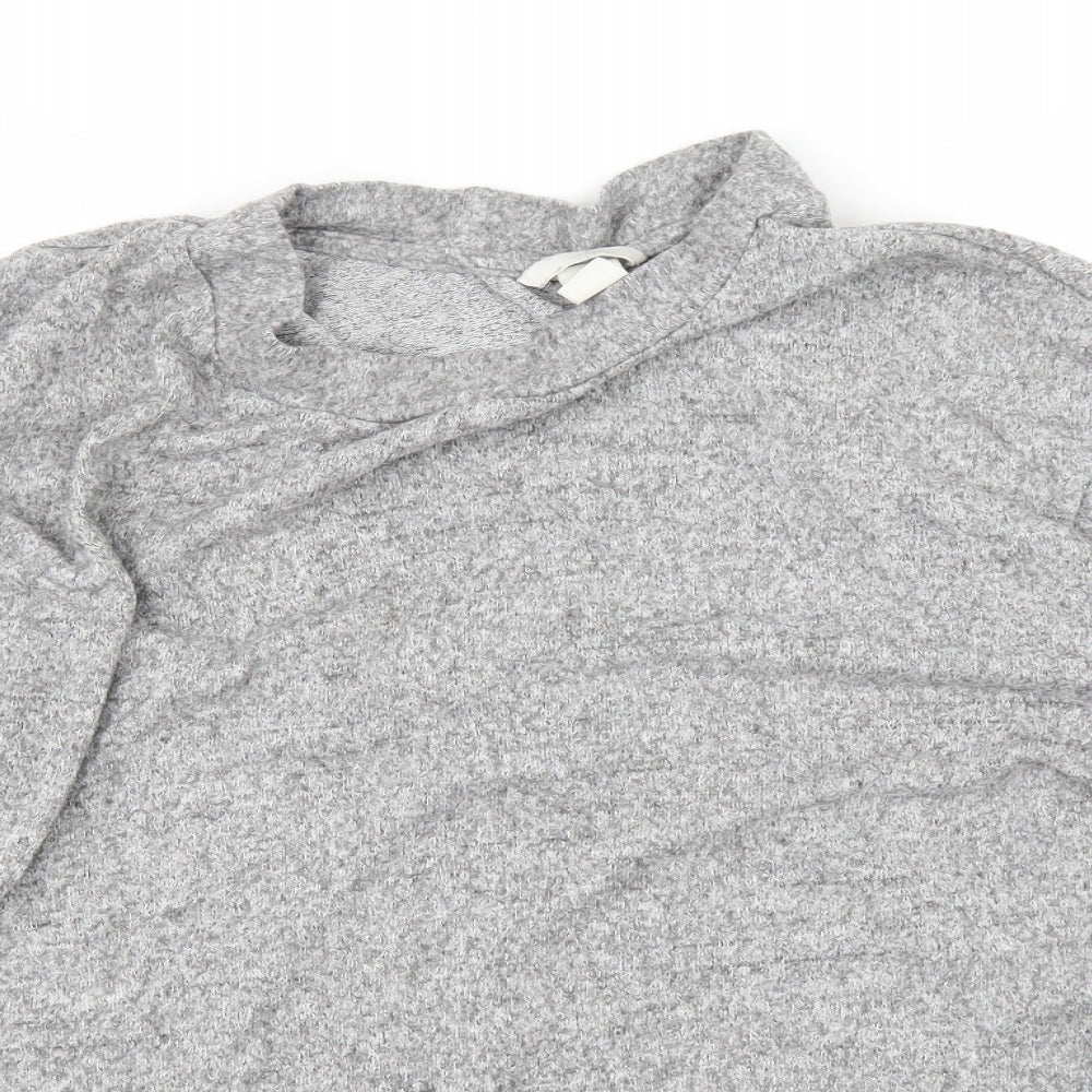 H&M Womens Grey   Basic T-Shirt Size L