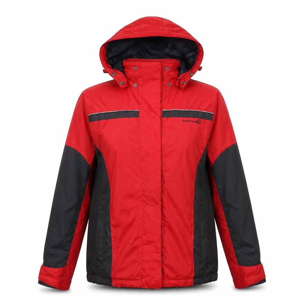 outdoor casual Womens Red   Windbreaker Coat Size 10