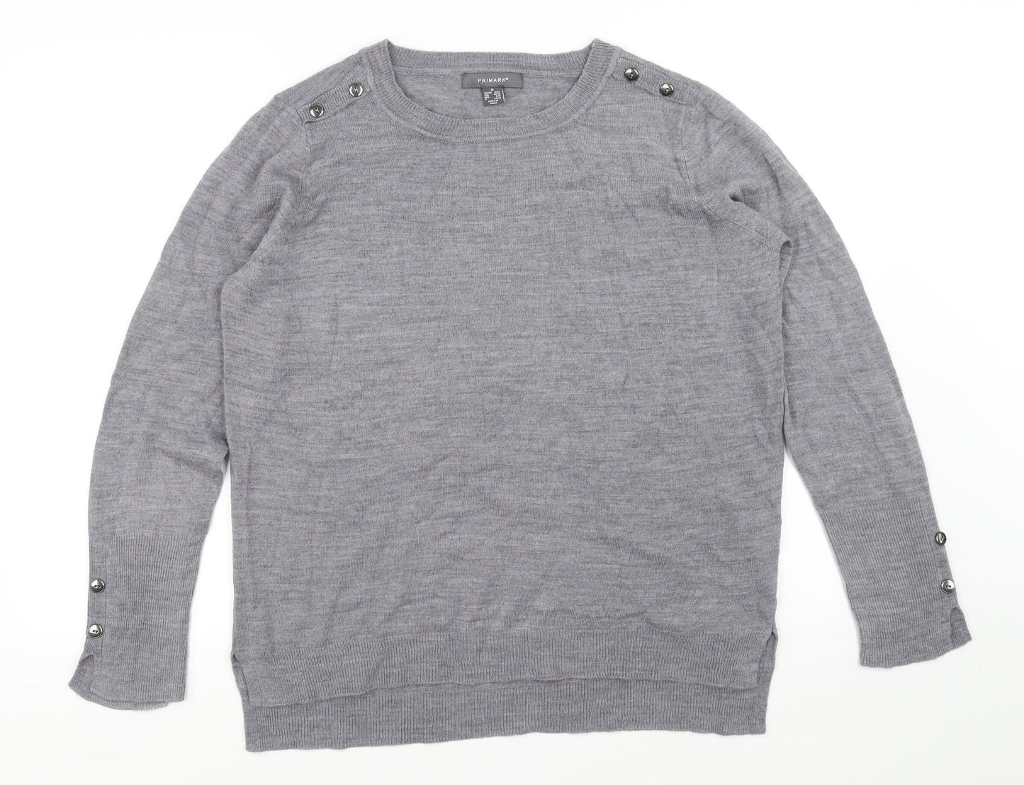 Primark Womens Grey   Pullover Jumper Size M